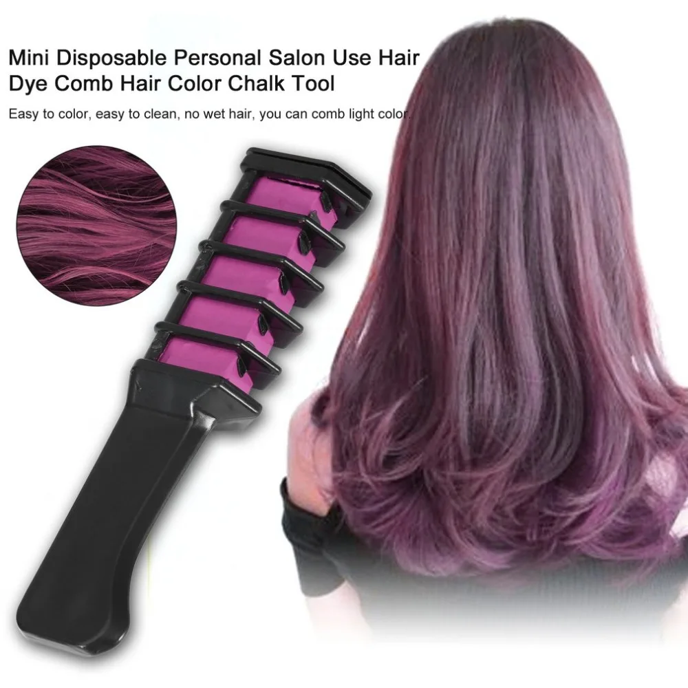 1pc Hair Mascara New Design Crayons for Color Chalk the Temporary Blue Dye With Comb 6 colors | Красота и здоровье