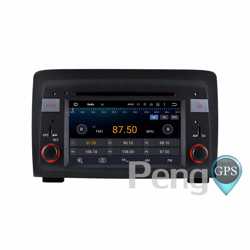 Четырехъядерный 2 Din CD dvd-плеер Android 7,1 Автомагнитола для Fiat Idea 2003-2007 Lancia Musa 2004-2008 gps навигация головное устройство wifi