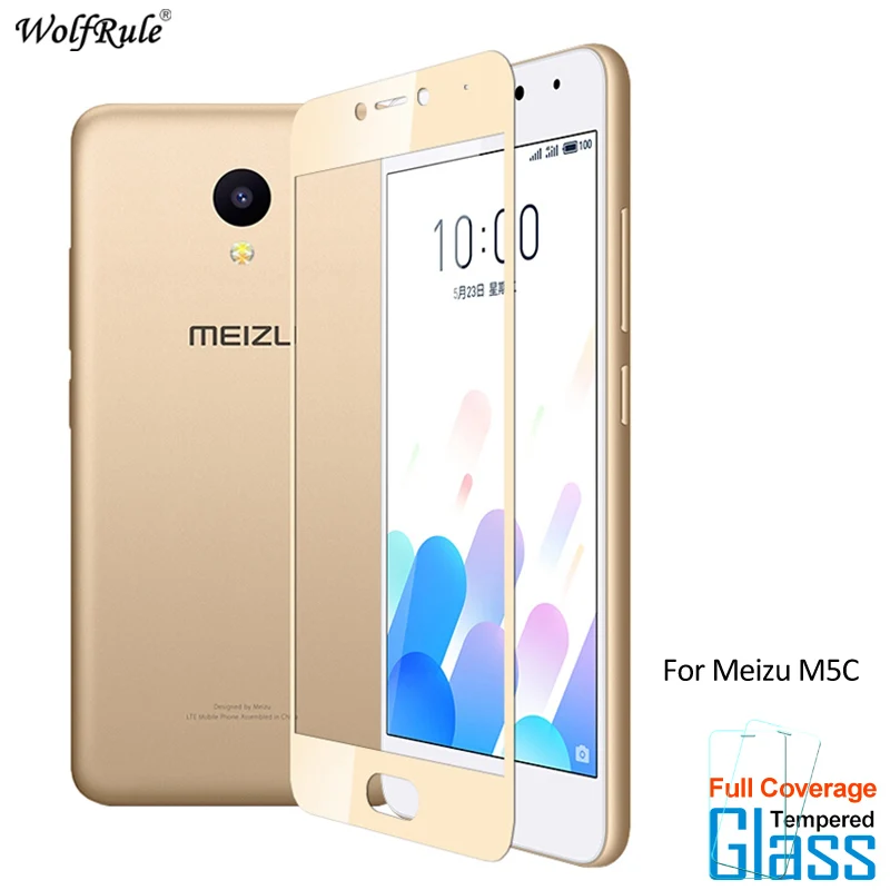 Стекло WolfRule для Meizu M5C защита экрана закаленное стекло с полным покрытием