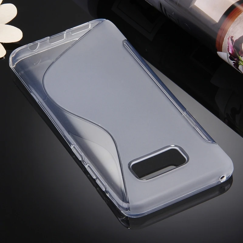 Для Samsung Galaxy S8 чехол s образный Противоскользящий ТПУ защитный для A7 A5 2017