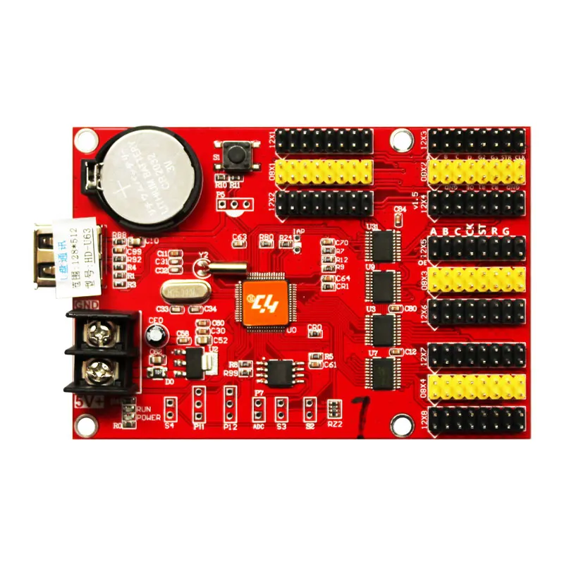 Карта управления led huidu P10 с usb-диском макс. 512x128 пикселей одноцветная плата