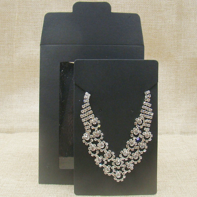 Новый черный/розовый/крафт бокс для ювелирных изделий 20 шт. белый/желтый/упаковка