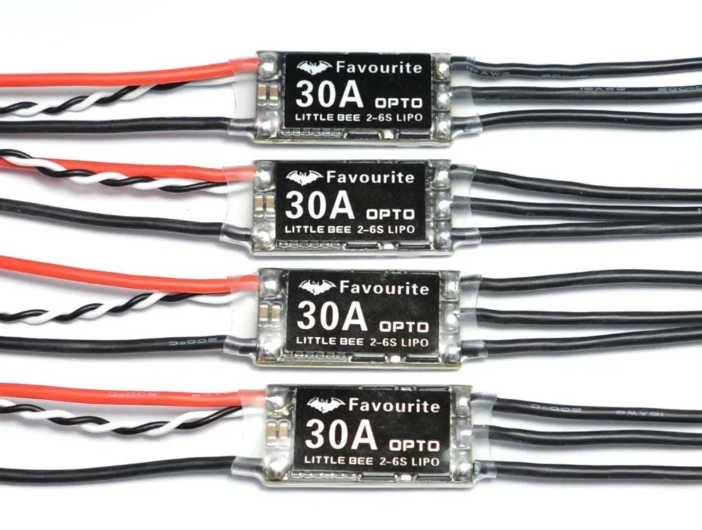 LHI MT2206 2300kv FPV Бесщеточный двигатель (2-4 S) + 4x LittleBee 30A ESC BLHeli OPTO 2-6S поддерживает OneShot125