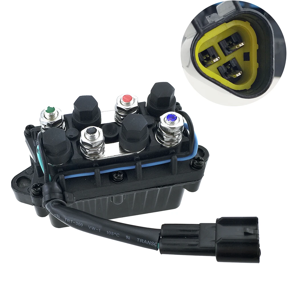 Подвесной силовой Обрезной наклон реле 3 Pin в сборе для Yamaha 61A 81950 01 00 12V