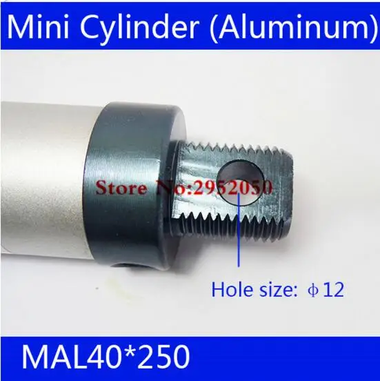 

Free shipping barrel 40mm Bore500mm Stroke MAL40*500 Aluminum alloy mini cylinder Pneumatic Air Cylinder MAL40-500