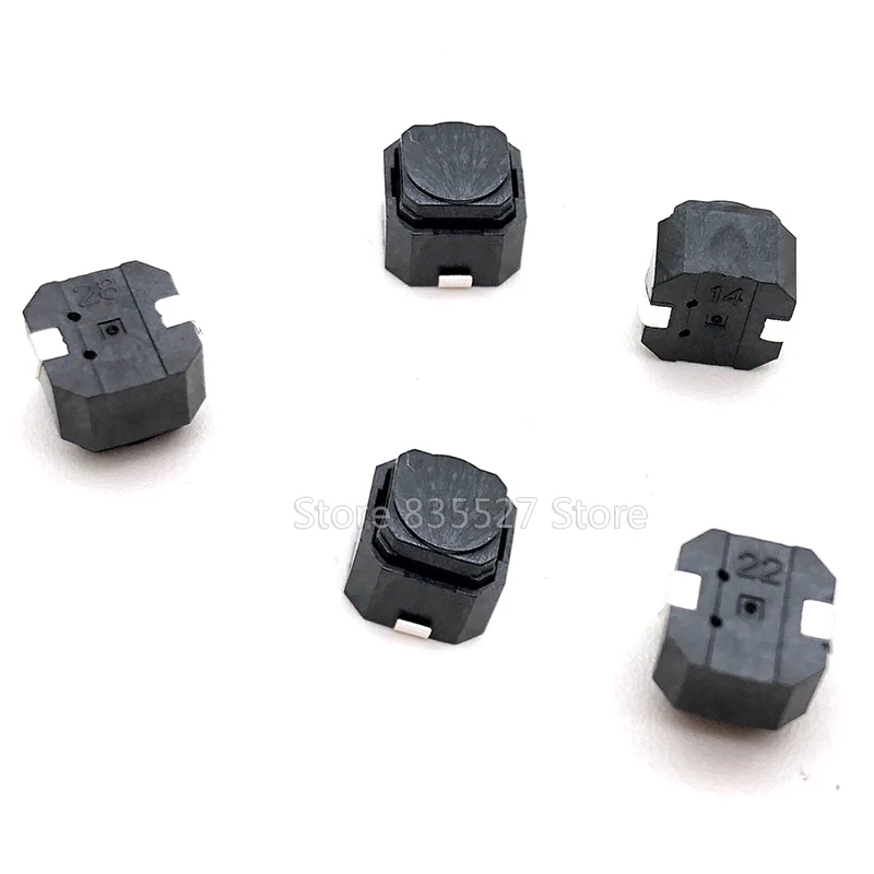 10 шт./лот без звука 6*6*5 SMD бесшумный кнопочный переключатель силиконовая