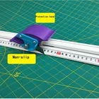 Для пенокартон ПВХ доска ручная режущая линейка алюминиевый сплав противоскользящая резка позиционирование линейка режущий инструмент DIY ремонт ручной инструмент