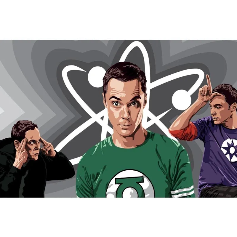 The Big Bang Theory Poster Silk Fabric Print Cloth Wall Custom Satin 40X60cm 50X75cm 60X90cm | Дом и сад