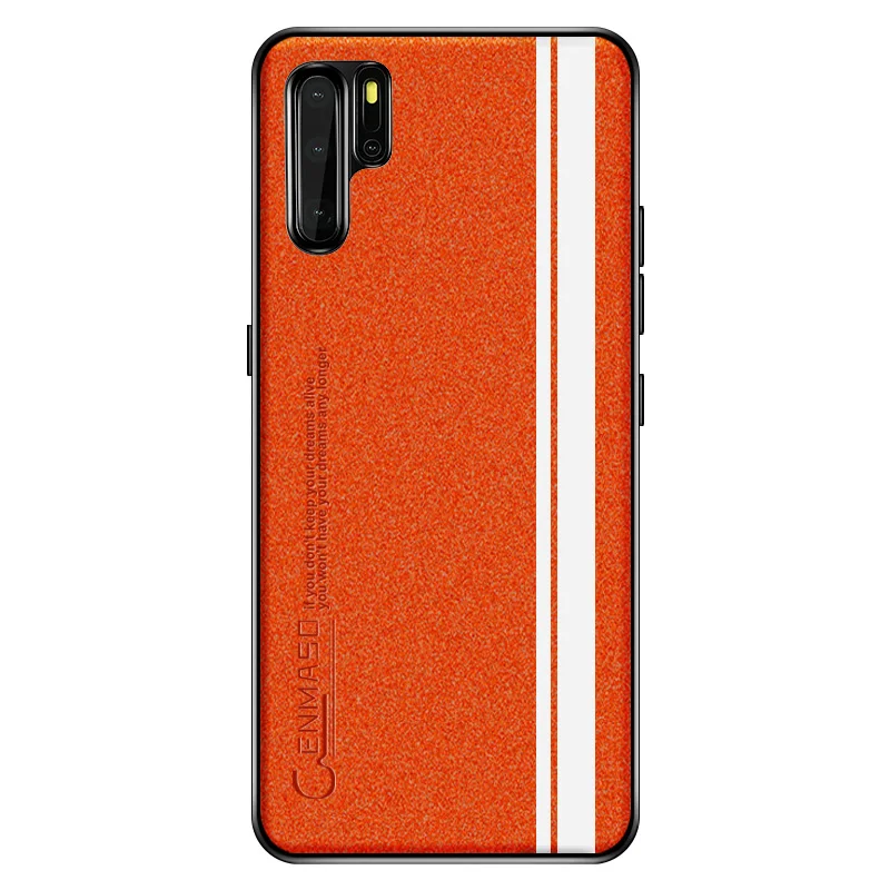 Чехол для HUAWEI P30 Pro, модный кожаный мягкий защитный противоударный чехол для HUAWEI P30 Lite P30 Pro, чехол для телефона - Цвет: Оранжевый