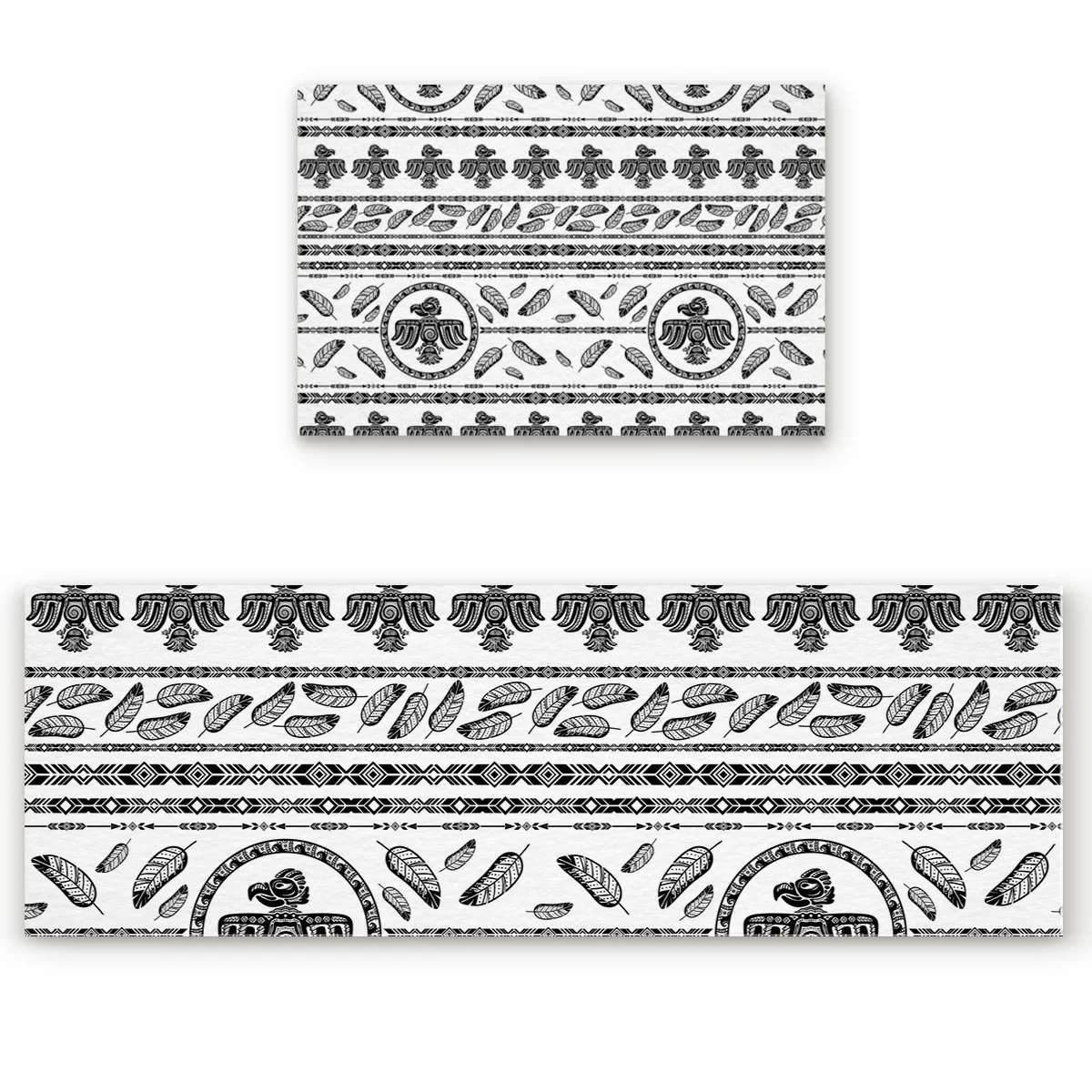 Этнический стиль перо геометрические аксессуары для ванной комнаты Набор грязи