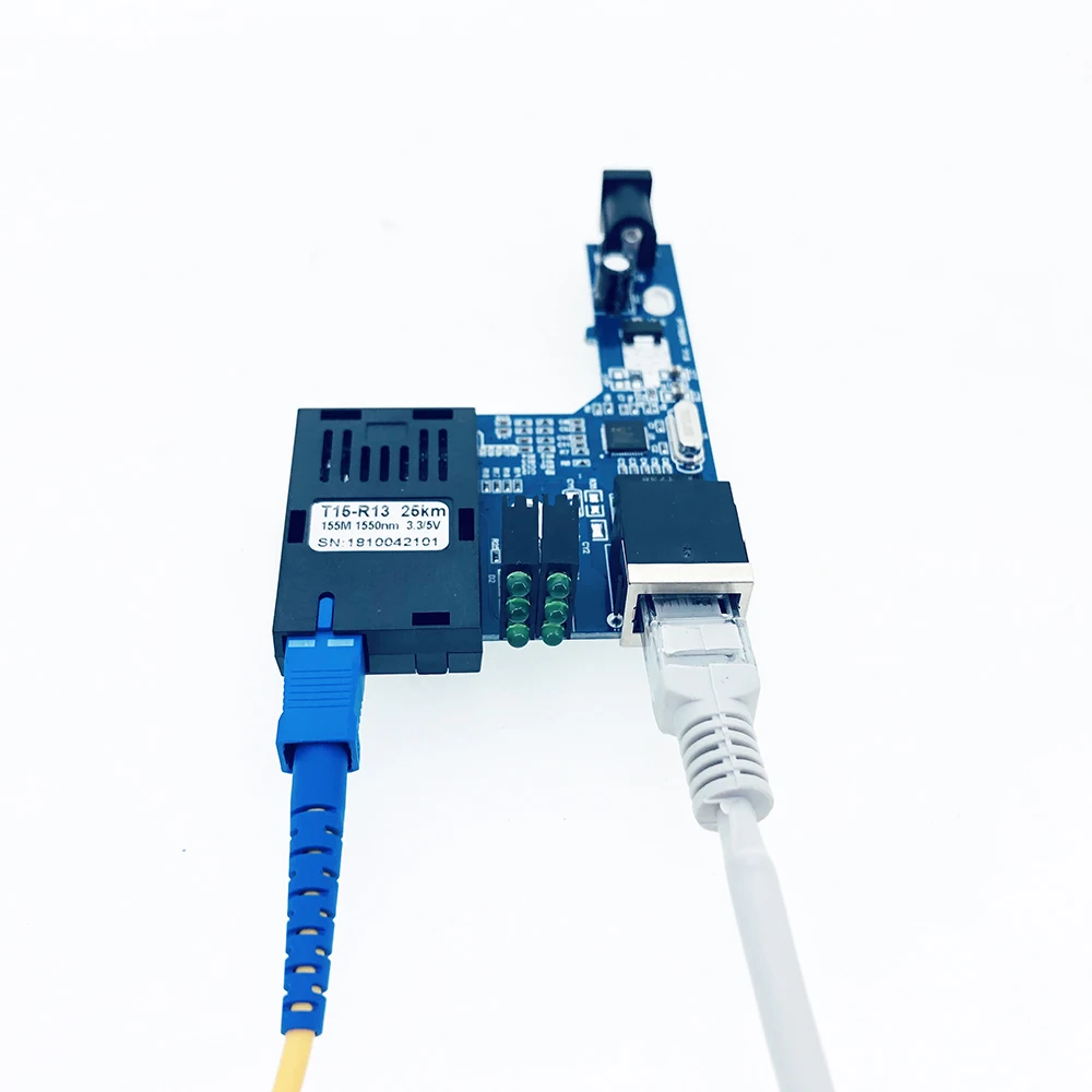 1 пара 100 м быстрое Ethernet волокно средство памяти переключатель полуплата 10/100