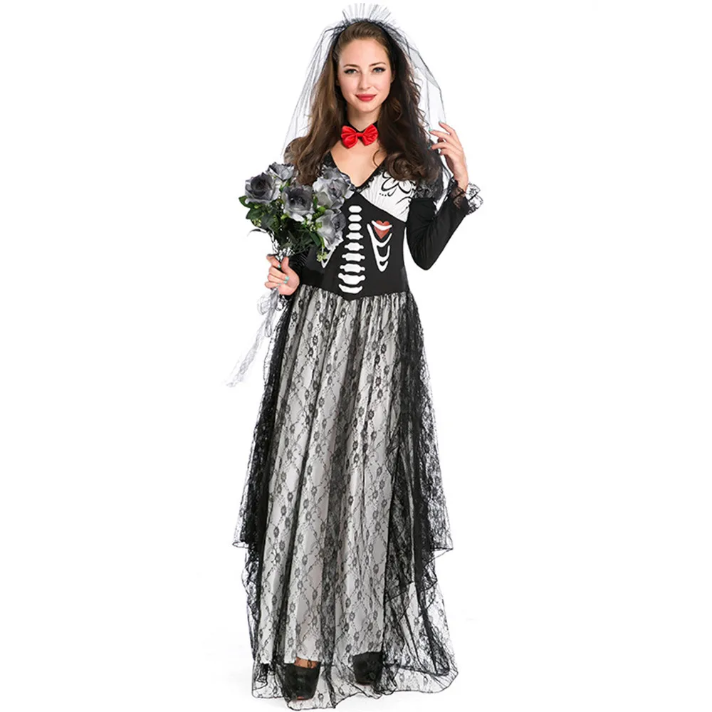 Взрослый женский костюм на день смерти дневной свет призрак труп вампира невесты