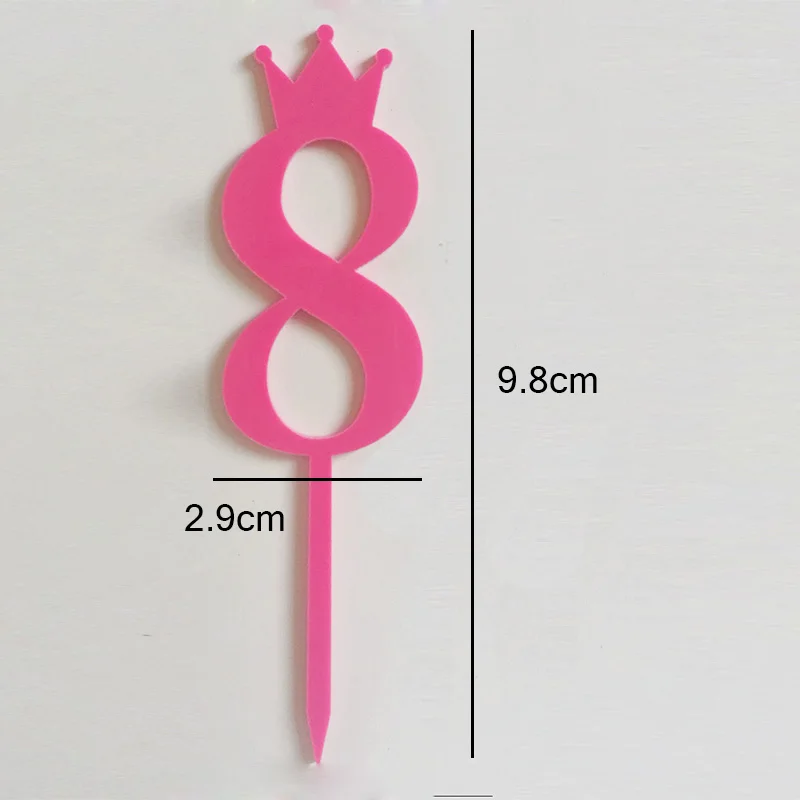 

1pc Acrylic Number Cake Topper Gold Mirror Birthday Cupcake Topper For Birthday Wedding Anniversary Party Cake Decorations Diy