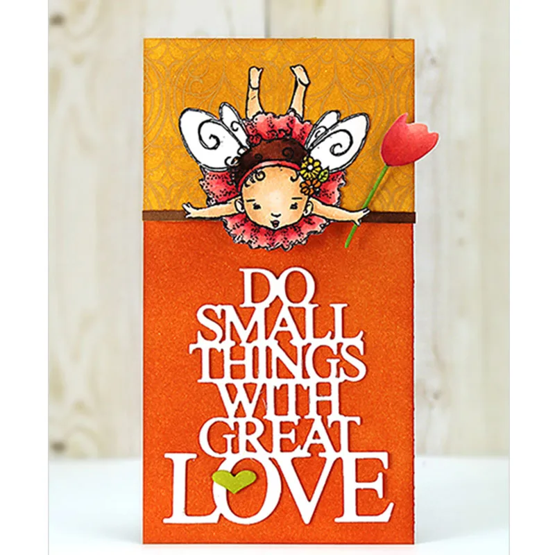 

Do Small Things With Great Love Metal Cutting Dies Stencil For DIY Scrapbook Decorative Embossing Suit Paper Card Die Cutting