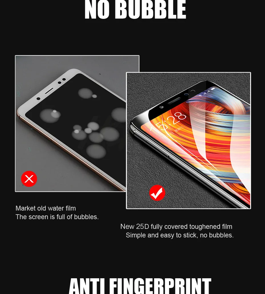 H&A 25D защитное стекло с закругленными краями для Xiaomi Redmi 7 6 Pro 6A 4X5 Plus закаленное защитное стекло для экрана Note 7 6 5 Pro