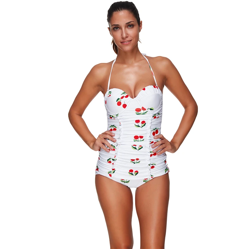 Сексуальный цельный женский купальный костюм с открытой спиной купальник