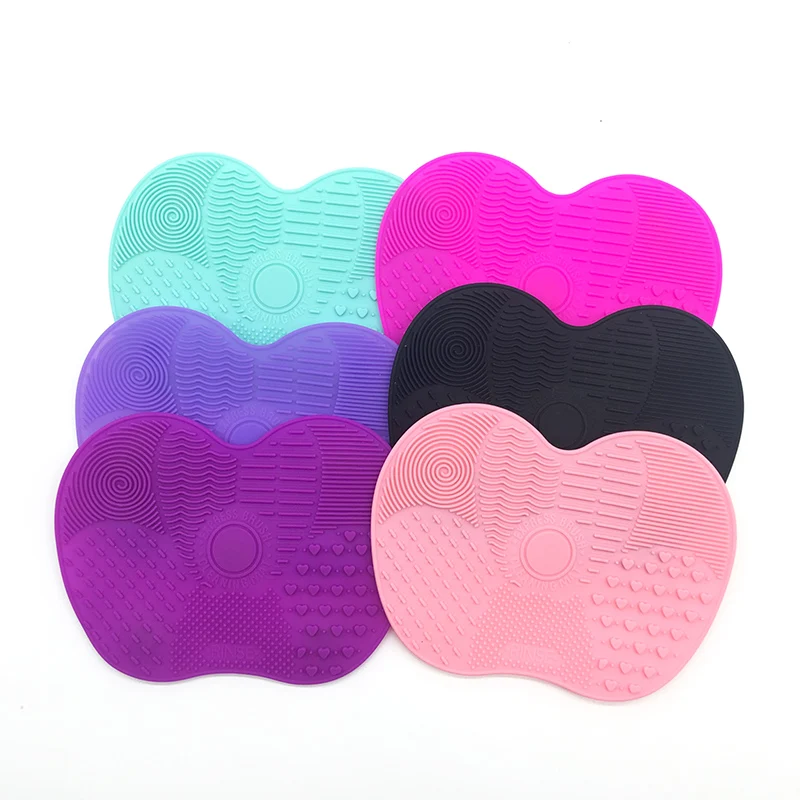 1 шт. щетка для макияжа силиконовая очистки Кисть перчатка мытья маленькая