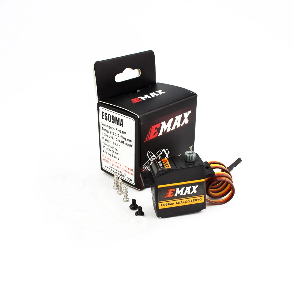 Подарочный официальный сервопривод EMAX ES09MA Servo (двойной подшипник) Удельный Swash
