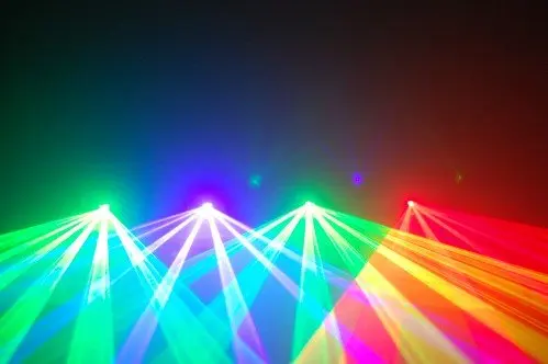 Лазерный dj синий фиолетовый + красный лазерный сценический светильник Клубные