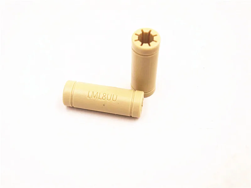 Твердые полимерные LM8UU линейные подшипники втулка LM8LUU 8 мм Prusa Mendel DIY CNC Motion LML8UU 8*15*45