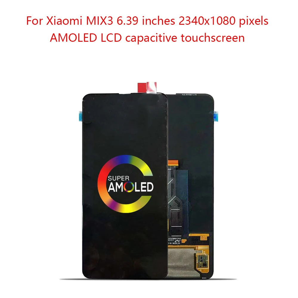 ЖК дисплей Super AMOLED 6 39 ''для XIAOMI Mi Mix 3 с сенсорным экраном рамкой и дигитайзером