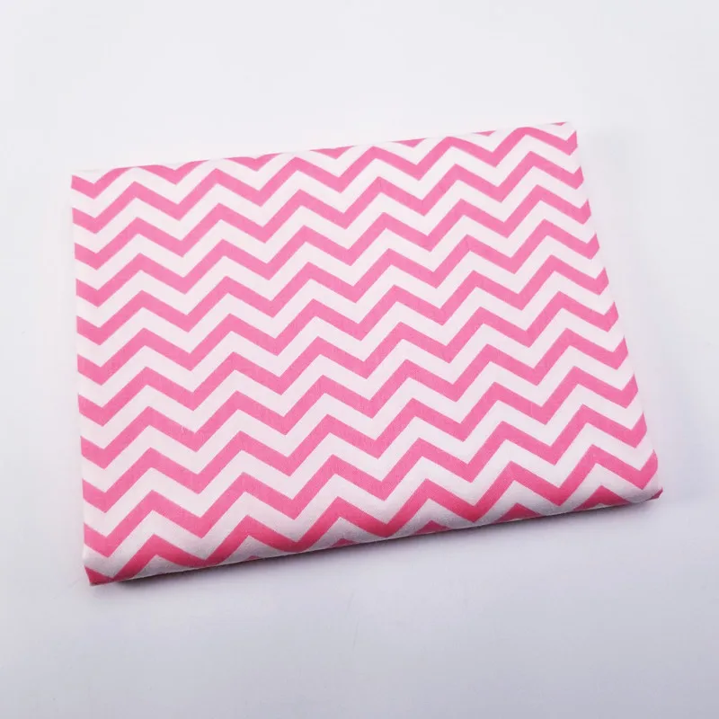 Pink stripe 50x40 см Чистый хлопок Лоскутная саржевая ткань звезда/полоса печатная ручная работа по шитью Материал Ткань для домашнего текстиля - Цвет: Pink stripe