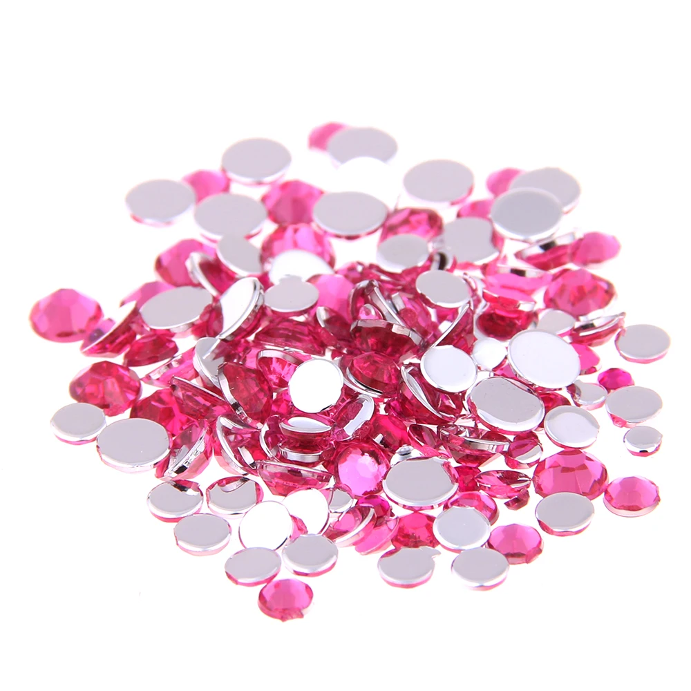 Акриловые стразы светильник розовое Цвет различных размеров обувь блестящие для