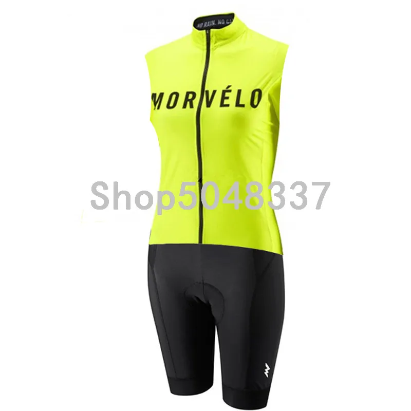 15 Pro Morvelo Быстросохнущий триатлонный костюм женский без рукавов Велоспорт шерстяной облегающий костюм комбинезон Велосипедное трико Ropa ciclismo набор - Цвет: 15
