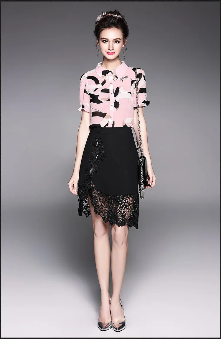 Бесплатная доставка 2017 Летняя мода женские большие размеры элегантная юбка