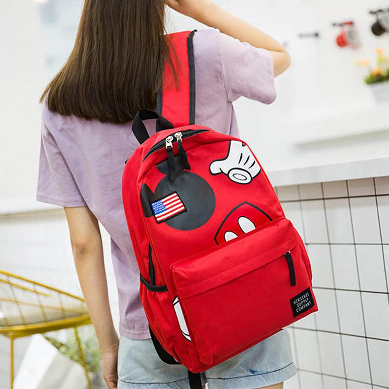 Новинка 2019 дорожный рюкзак в форме Минни Микки сумки для подгузников Холщовая