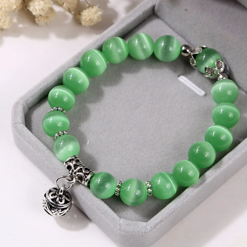 Натуральные опаловые бусины браслеты со стразами модные женские туфли браслет