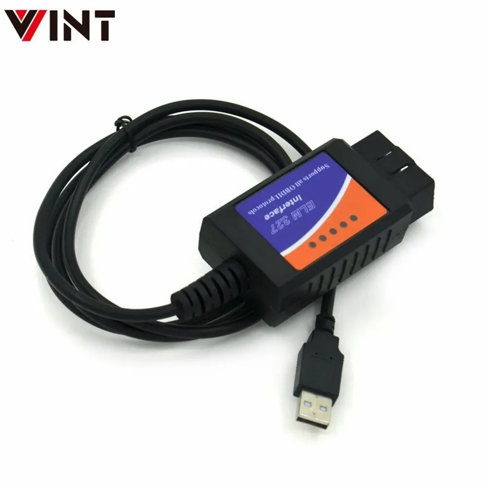 ELM327 USB CH340+ 25K80 чип V1.5 OBD2 OBDII инструмент сканирования автоматический диагностический сканер