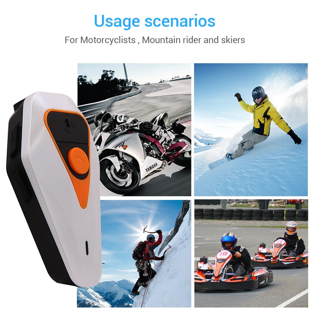 Беспроводная спортивная Гарнитура водонепроницаемая Bluetooth для мотоциклетного