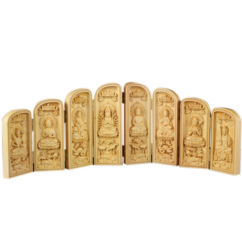 Хит продаж новые деревянные резинки с изображением Будды и Гуаньинь поделки для