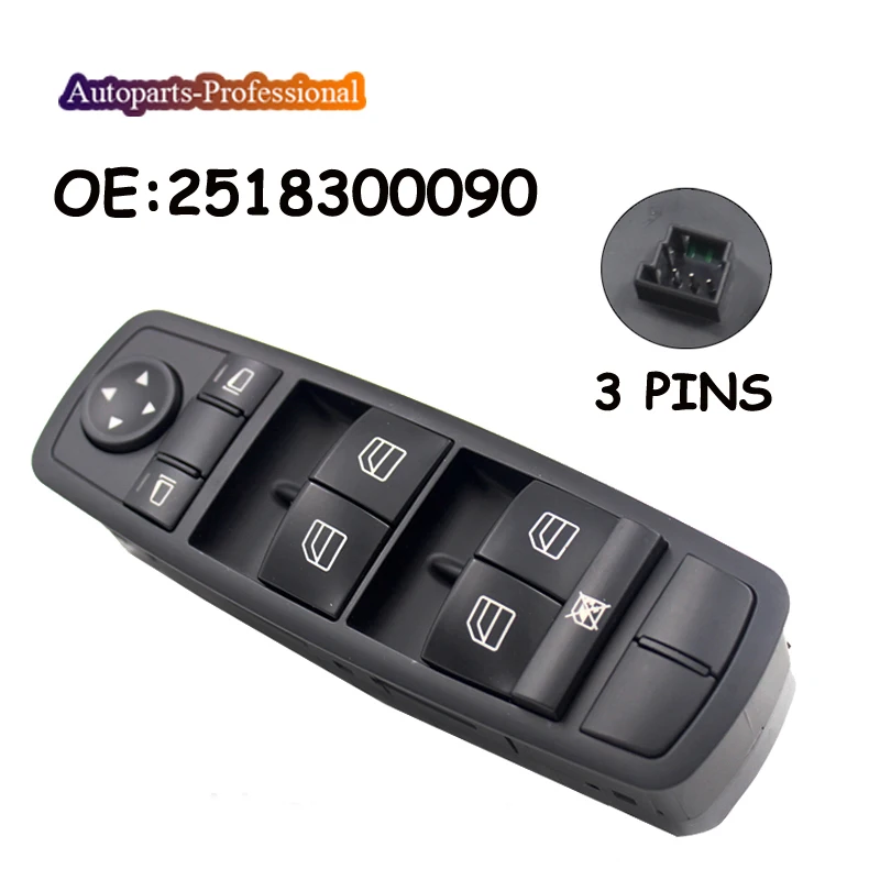 Автомобильный левый передний дверной зеркальный переключатель для Mercedes W164 ML GL R