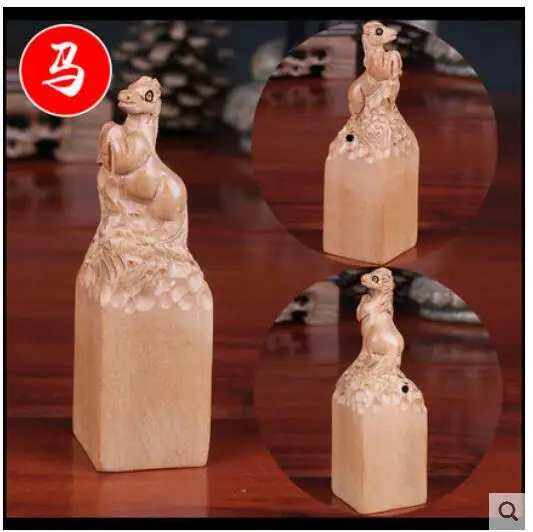 Резьба по дереву с изображением дракона змеи лошади овцы персикового дерева | Дом