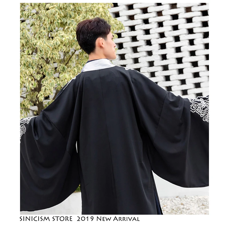 Магазин Sinicism мужской Традиционный китайский костюм Hanfu 2020 из трех предметов с