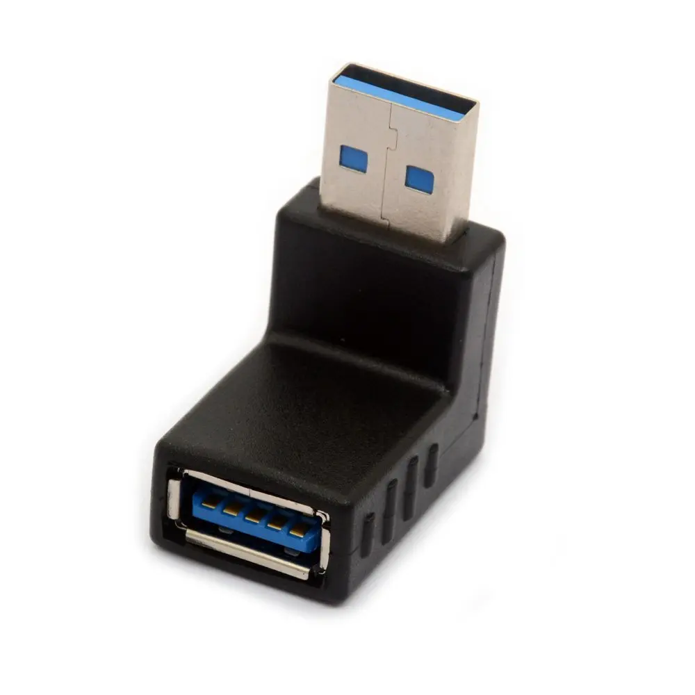 LBSC USB 3 0 адаптер 90 градусов правый угловой разъем удлинитель Соединительный 2 шт.