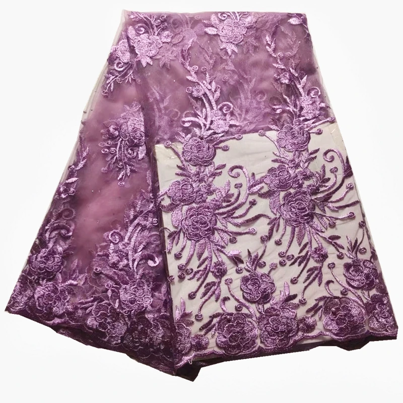 Новая кружевная ткань нигерийская с бусинами новейшая Высококачественная