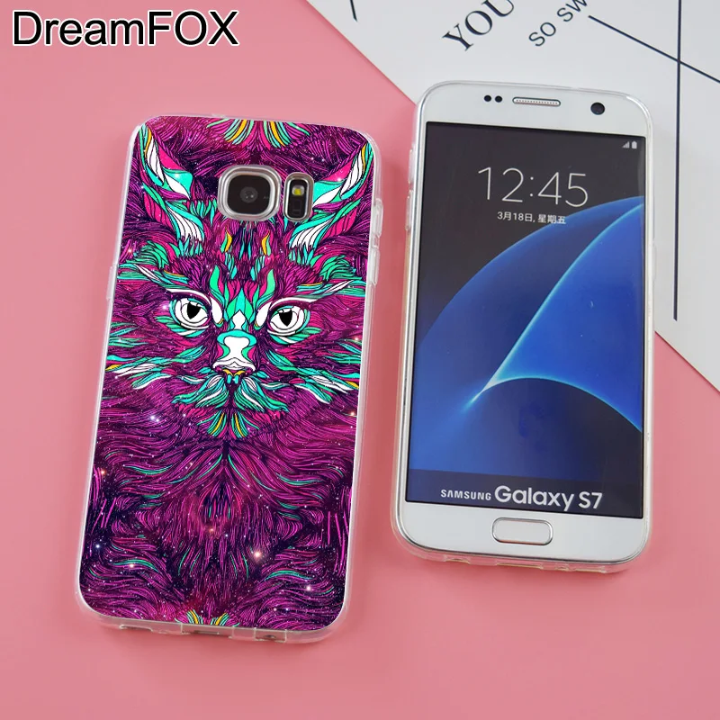 DREAMFOX K057 Мягкий ТПУ силиконовый чехол для samsung Galaxy Note S 6 7 8 9 Edge Plus Grand Prime |