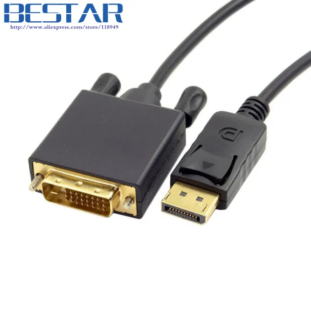 DisplayPort DP Male to DVI Single Video коннектор кабель адаптер 0 7 m 1 8 3m 2ft 6ft 10ft кабели|adapter cable|dvi
