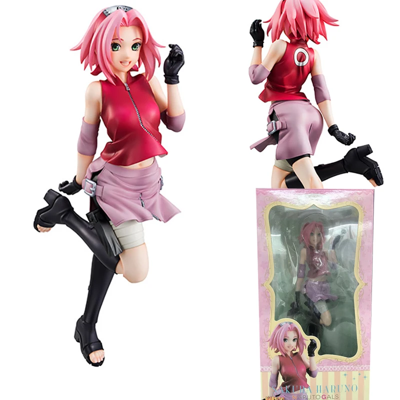 22 см фигурка Shippuden Gals Haruno полный ПВХ Фигурки Модель игрушки подарок | Игрушки и