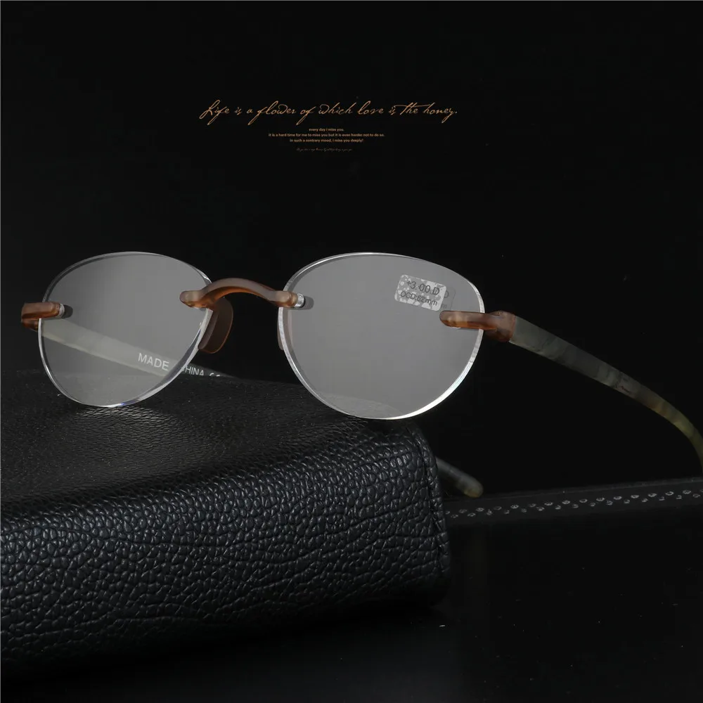 Женские прозрачные линзы TR90 в стиле ретро кошачий глаз модные очки без оправы с
