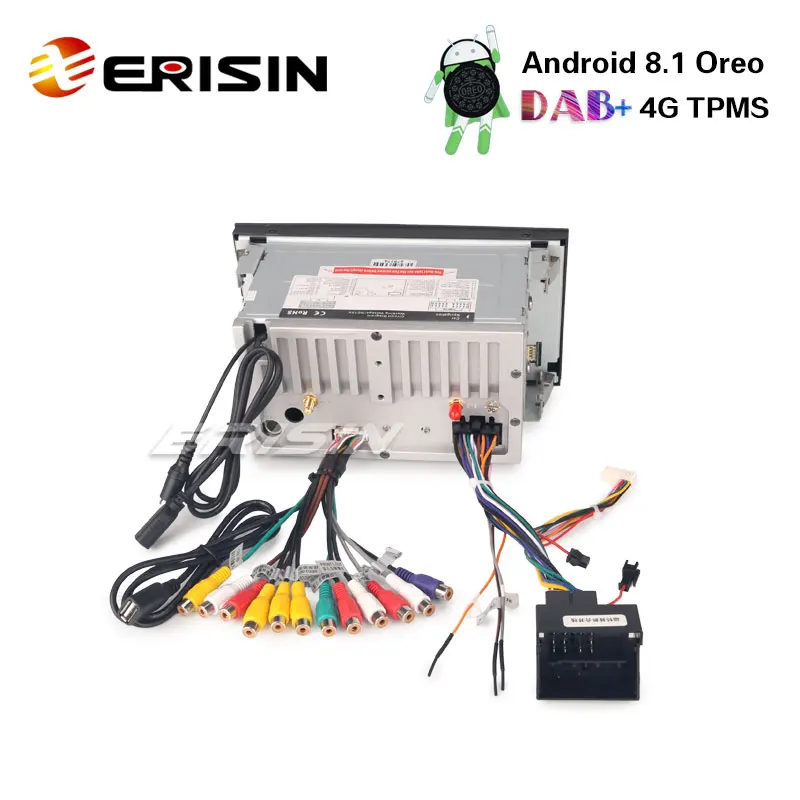 Erisin ES8276F 7 &quotAndroid 8 1 DAB + радио 4G TPMS Автомобильная стерео система gps навигация для Frod