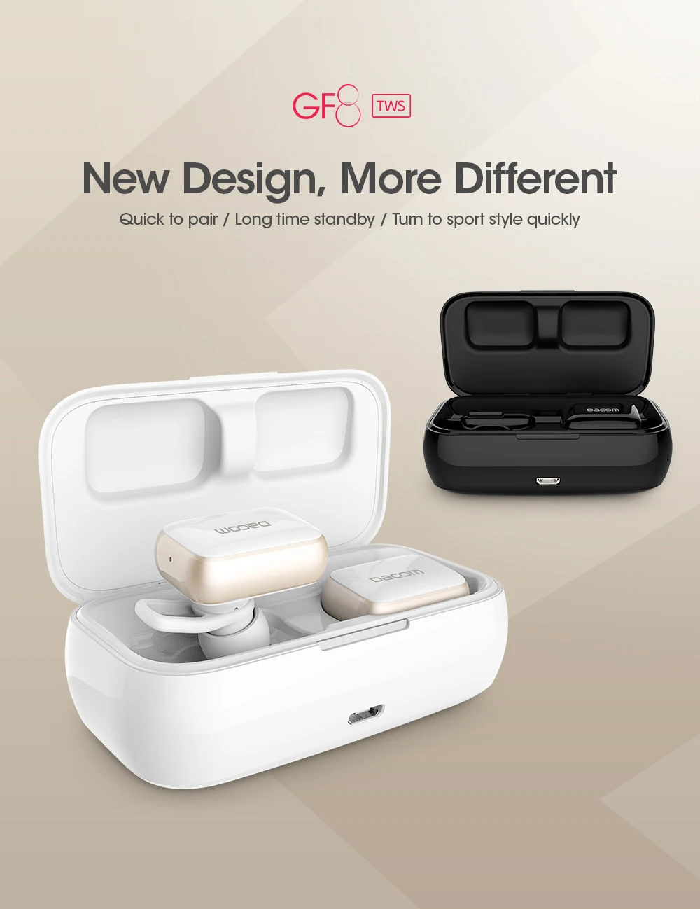 Dacom GF8 мини bluetooth-гарнитура True Twins беспроводные наушники Handsfree Blue tooth наушники стерео шлем с микрофоном для iPhone LG