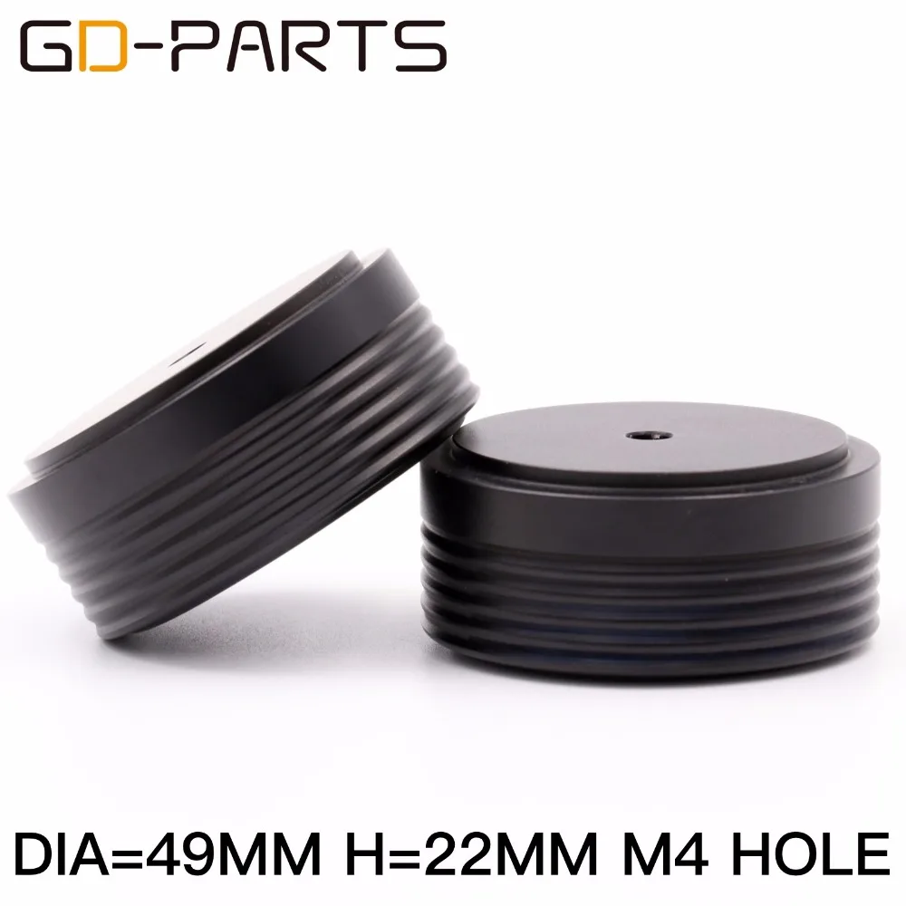 GD-PARTS 49x22 мм обработанный полностью алюминиевый усилитель изоляция ног динамик машина ударопрочный стенд коврик для проигрывателя CD радио