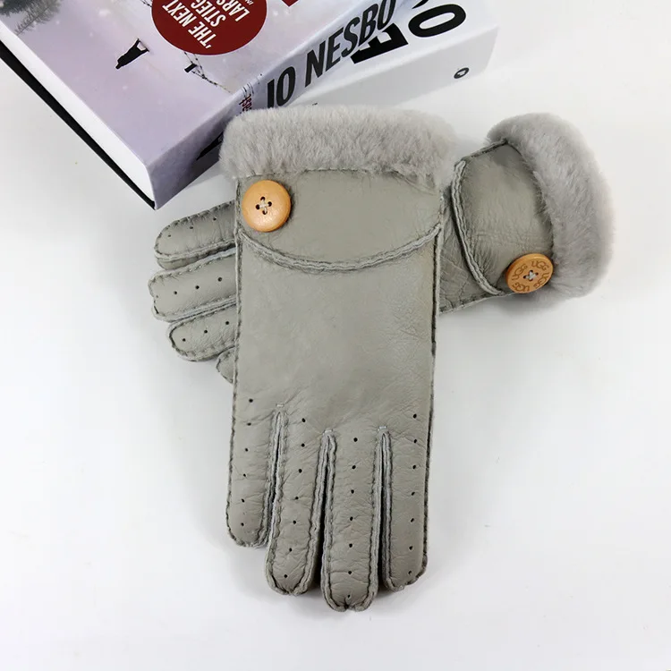 Теплая зима 2016 Перчатки руководство модный бренд варежки мужские зимние мужской