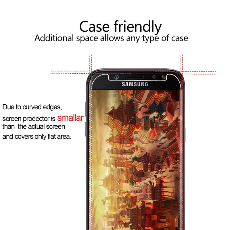 Для Галакси J7 2017(SM J730F J730FM) Стекло закаленное Экран защитный для samsung Galaxy 2017 9H