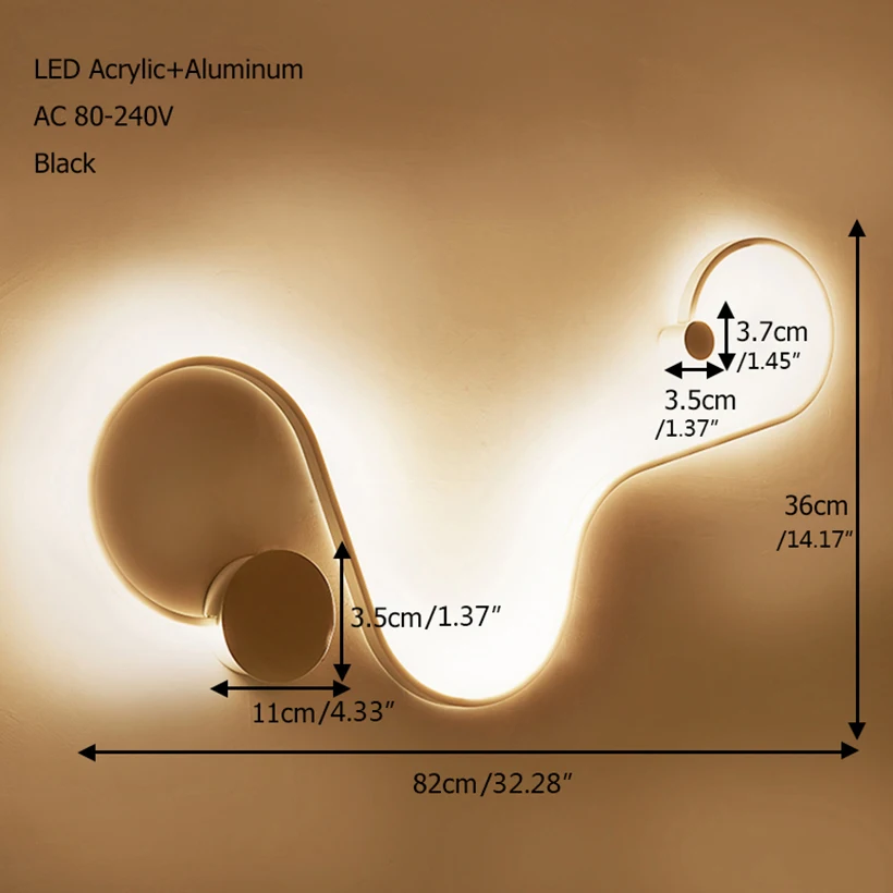 Современная Новинка акриловая буквенная настенная лампа LED персонализированные