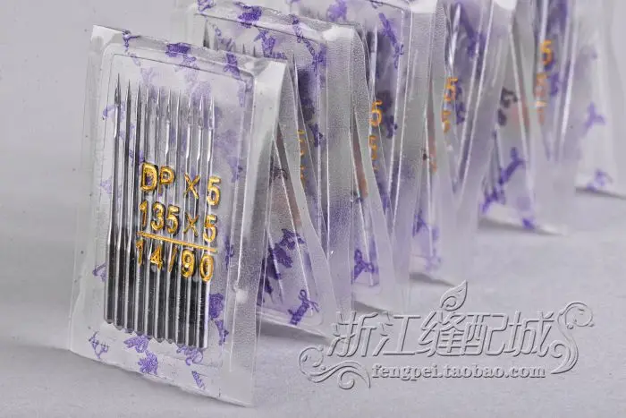 Feihu Двойная игла Buttonhole машина Tacking Замочная скважина иглы DP * 5 (160/23 #) № 9 25 Швейные